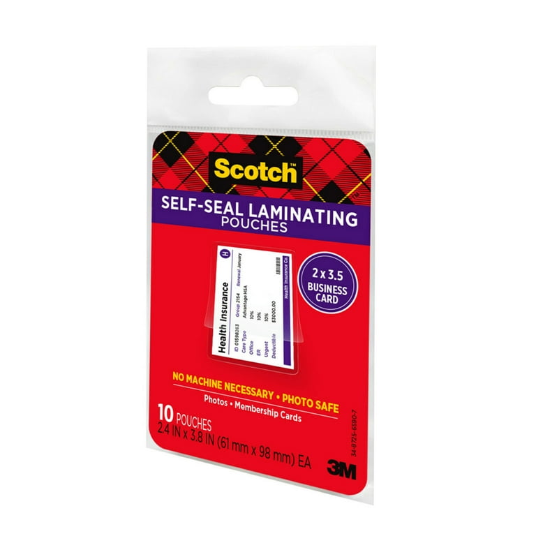 3M Scotch Self-Sealing Laminating Pouches