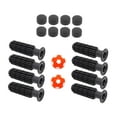 thumbnail image 4 of koolsoo 8 Pieces Table Football Replacement Handles Easy to Install Foosball Handles Orange Footballs, 4 of 9