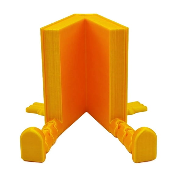 Support de Livre en Plastique Réglable pour Bureau, Support de Livre Multifonctionnel de Bureau, Support de Lecture Portable, Jaune, Base Antidérapante, Parfait pour la Maison, le Bureau, l'École, l'Étude et l'Organisation des Livres de Cuisine