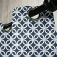 thumbnail image 3 of Ambesonne Navy Grommet Curtain, Marine Life Woven Composition, 50" x 72", Navy Blue and White, 3 of 6