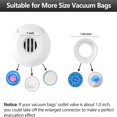 thumbnail image 5 of Electric Pump for Vacuum Storage Bags, Travel Portable Vacpack Air Pump, Vacuum Seal Bag Compression Electric Air Pump for Clothing Blanket, Luggage Portable Electric Vacuum Pump for Storage Bags, 5 of 9