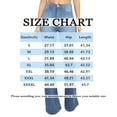 thumbnail image 3 of IYYVV Bell Bottom Jeans for Women Stretchy High Waisted Butt Lifting Trendy Plus Size Flare Jeans Curvy Bootcut Denim Pants with Pockets Light Blue 3XL, 3 of 4