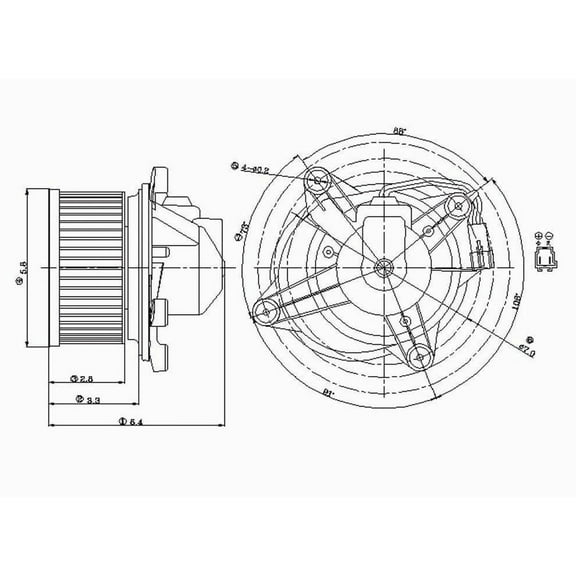 HVAC Blower Motor Fits select: 2001-2005 CHRYSLER PT CRUISER