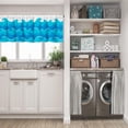 thumbnail image 5 of LALILO Kitchen Curtain Valance Waves Theme Wave Ocean Rod Pocket Window Curtain 52"x 18" Set of 2, 5 of 5