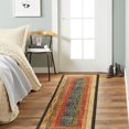 thumbnail image 2 of HOME DYNAMIX Royalty Vega Contemporary Geometric Runner Area Rug, Black/Brown, 1'9"x7'2", 2 of 7
