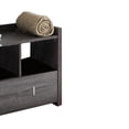 thumbnail image 3 of Wooden Storage Shoe Rack Bench With 3 Shelves and Raised Top Distressed Gray - Saltoro Sherpi, 3 of 6
