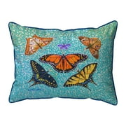 Betsy Drake Interiors Butterfly Arrangement Large Indoor/Outdoor Pillow 16x20