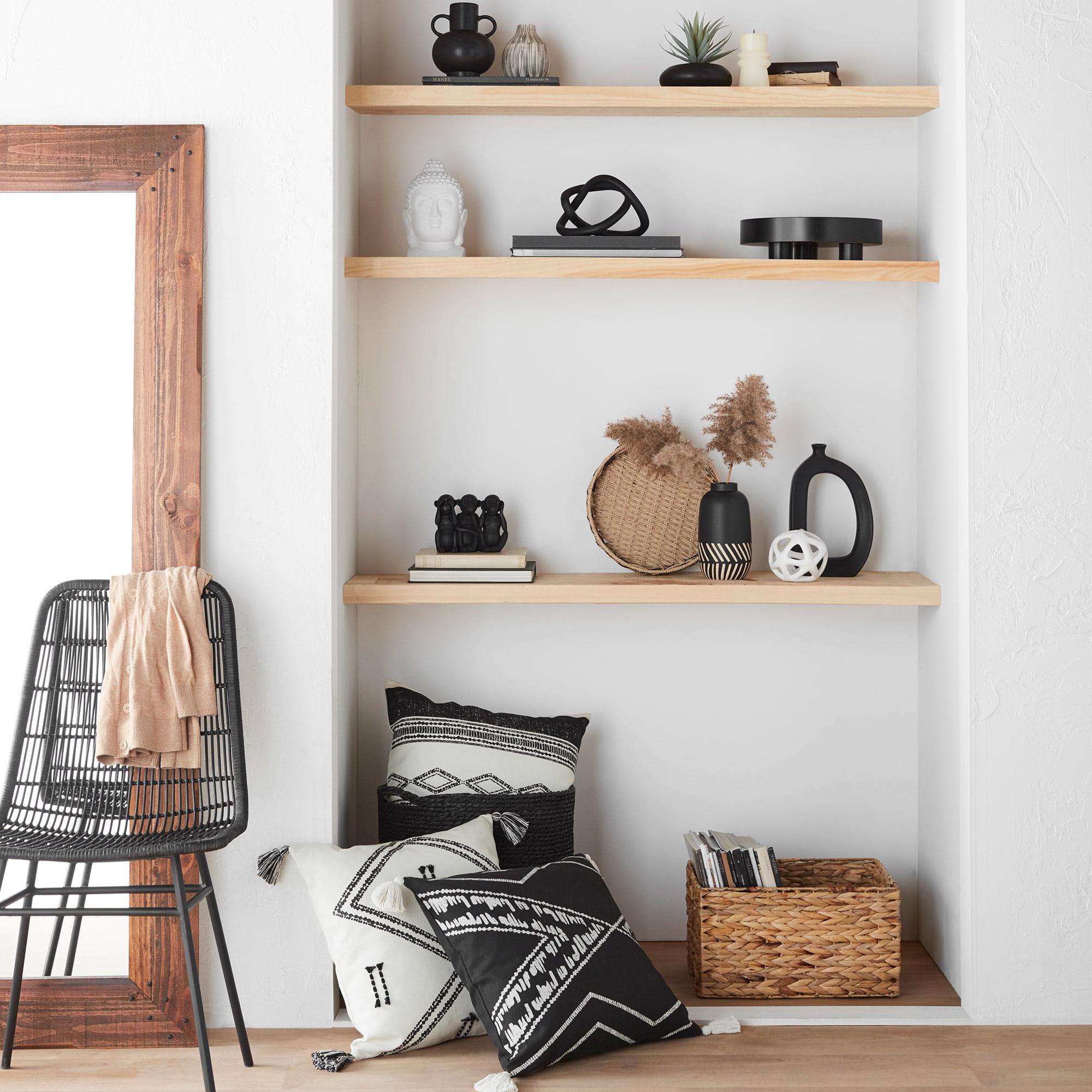 Bouclair Medium Hyacinth Basket, BOUCLAIR MED HYACINTH BASK