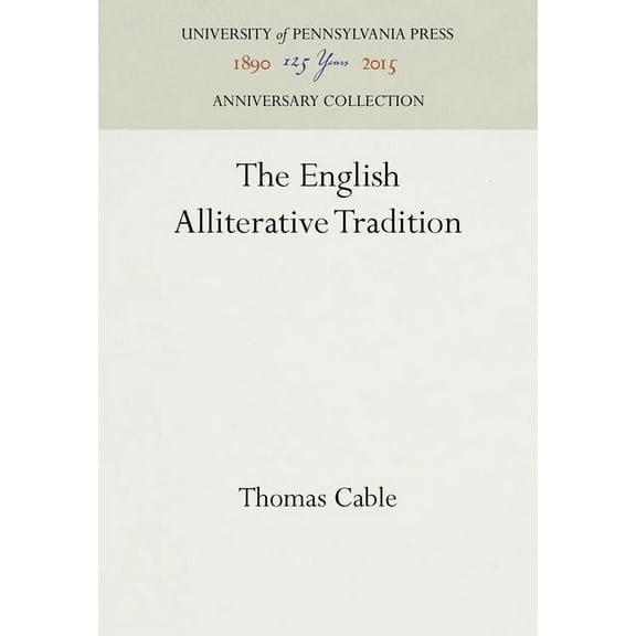 The English Alliterative Tradition, (Hardcover)