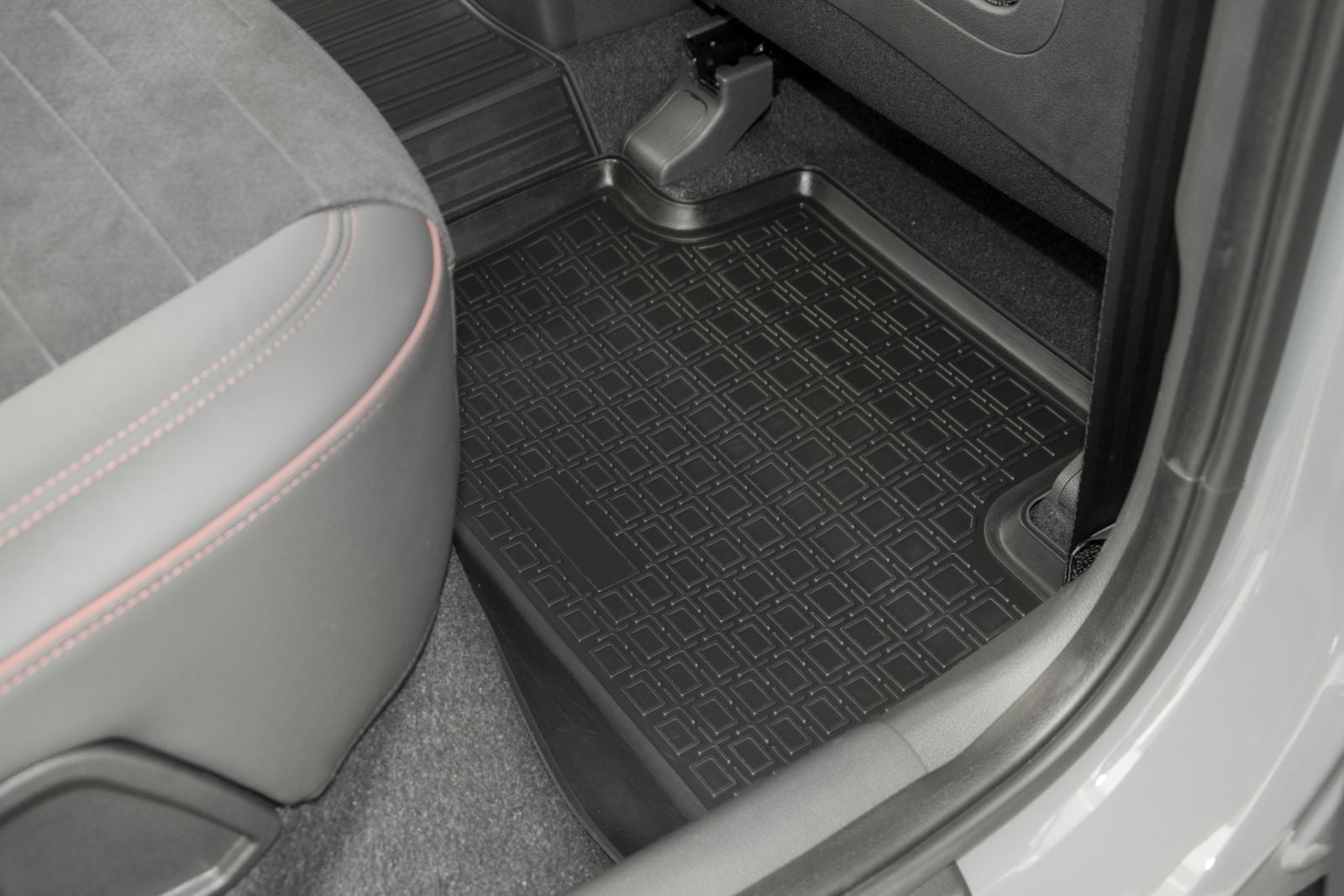 D Floor Mats for 2007-2014 Ford Edge (U387) / 2007-2015 Lincoln MKX (U388) Heavy Duty, Custom Fit, All Weather Liner Front & 2nd Row Full Set Rubber, Black