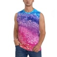 thumbnail image 6 of Daiia Rainbow Glitter Cute Printed Men's Tank Tops,Casual Soft Sleeveless Gym Muscle Shirts Bodybuilding Tee-3X-Large, 6 of 8