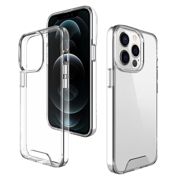 Custom Brand Luxury Space Shockproof Clear TPU Hard Shell Fashion Cell Phone Case for Apple (iPhone) iPhone 16 Pro Max, Clear