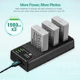 thumbnail image 2 of Batería y cargador FirstPower LP-E5 1900 mAh (paquete de 3) Canon, 2 of 7