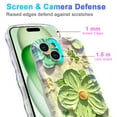 thumbnail image 4 of TECH CIRCLE Stylish Cute Floral Case for iPhone 16 Plus (6.7") 2024 Cell Phone with Wave Edge, Compatible with MagSafe Accessory, Screen Camera Protection, Shockproof Protective Cover, Olive Green, 4 of 7