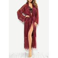 thumbnail image 3 of Women‘s Satin Silk Sleepwear Robe Babydoll Lingerie Nightwear Pyjamas Plus Size, 3 of 5