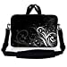 thumbnail image 3 of LSS Pochettes pour Ordinateur Portable (Fleurs Noir et Blanc), 3 of 4