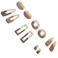 thumbnail image 4 of Kit Para Hacer Aretes, Aretes De Madera Ligeramente Diferentes De Madera Natural Para Decoración Para Manualidades De Bricolaje Para Joyería De Bricolaje ZAQW Wooden Pendants, 4 of 8