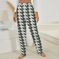 thumbnail image 3 of Aesthetic Bottle Green And White Ripple Winter Female Pants Flannel High Waist Women Pants Lady Warm Straight Leg Plush Trousers, 3 of 7