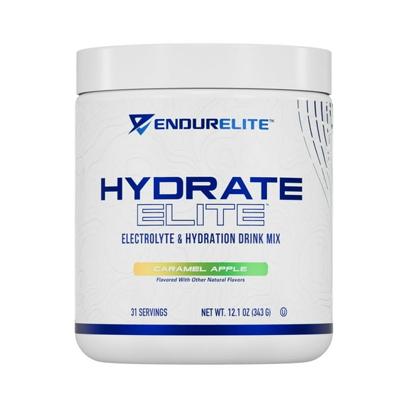 EndurElite Hydrate Elite – Electrolyte Powder – Instant Hydration & Electrolytes for Endurance Athletes – Hydration Powder Mix – Caramel Apple – 31 Servings