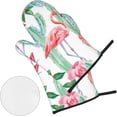 thumbnail image 3 of Cactus Flamingo Rose Flowers Oven Mitts and Pot Holders Sets for Kitchen 4 Pcs 7"X11" Heat Resistant Baking Cooking, 3 of 6