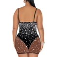 thumbnail image 3 of XINQIHANG Robe Moulante Sexy Élégante pour Femmes avec Strass, Robe de Soirée Longue, 3 of 4