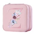 thumbnail image 2 of GOYDSY Simple Storage Jewelry Box, 26 Printed Letter Jewelry Organizer, Portable Storage Case for Rings, Earrings, and Necklaces, Stylish Jewelry Box Clearance Sales Today Deals Prime, 2 of 3