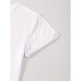 thumbnail image 4 of T-Shirt Femme Imprimé Cœur "I Love You" pour la Saint-Valentin - Col Rond Décontracté et Confortable Manches Courtes en Blanc, Mélange Polyester Extensible et Élasthanne, Parfait pour Tenue Décontractée pour Adulte, Homme, Femme, 4 of 6