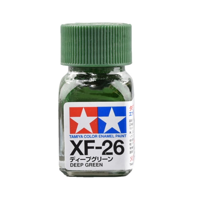 Tamiya XF-26 Flat Dark Green Enamel Paint 10ml for Scale Models Miniatures
