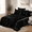 Black-King, variant on 6-piece Full Satin Sheet Set Black Silky Sheets