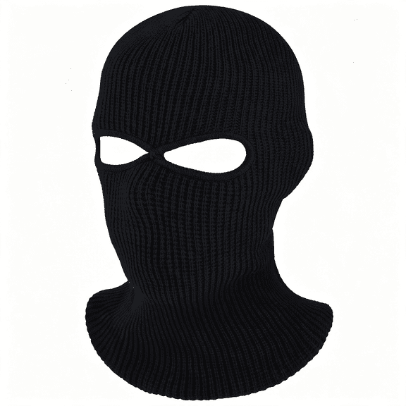 TELOLY 2-Hole Knitted Ski Mask Full Face Mask Cover Neck Gaiter Winter Balaclava Warm Beanie for Outdoor Sports, Breathable Balaclava Face Mask Men for Skiing