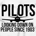 thumbnail image 2 of Looking Down On People 1903 Pilot Unisex Plus Fleece Graphic Hoodie Brisco Brands 3X, 2 of 5