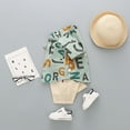 thumbnail image 4 of Fesfesfes Toddler Kids Baby Boys English alphabet Shirt Tops Shorts Clothes Set, 4 of 9