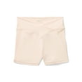 thumbnail image 3 of Justice Nylon Spandex Crossover Waist Dance Shorts for Girls, Sizes 2XS-XL, 3 of 5