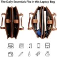 thumbnail image 4 of Laptop Tote Bag for Women Work Bag Professional 15.6 inch Leather Briefcase Business Office Purse Shoulder Bag, 4 of 6