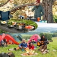 thumbnail image 5 of Juego de cuatro fiambreras de acero inoxidable para actividades al aire libre, picnics y acampadas, práctico y multifuncional juego de utensilios de cocina portátiles, plegable., 5 of 5