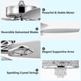 thumbnail image 6 of Costway 50'' Electric Crystal Ceiling Fan W/Light Adjustable Speed Remote Control, 6 of 9