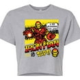 thumbnail image 3 of Marvel Iron Man - 8 Bit Pixelated - Juniors Cropped Graphic T-Shirt, 3 of 5