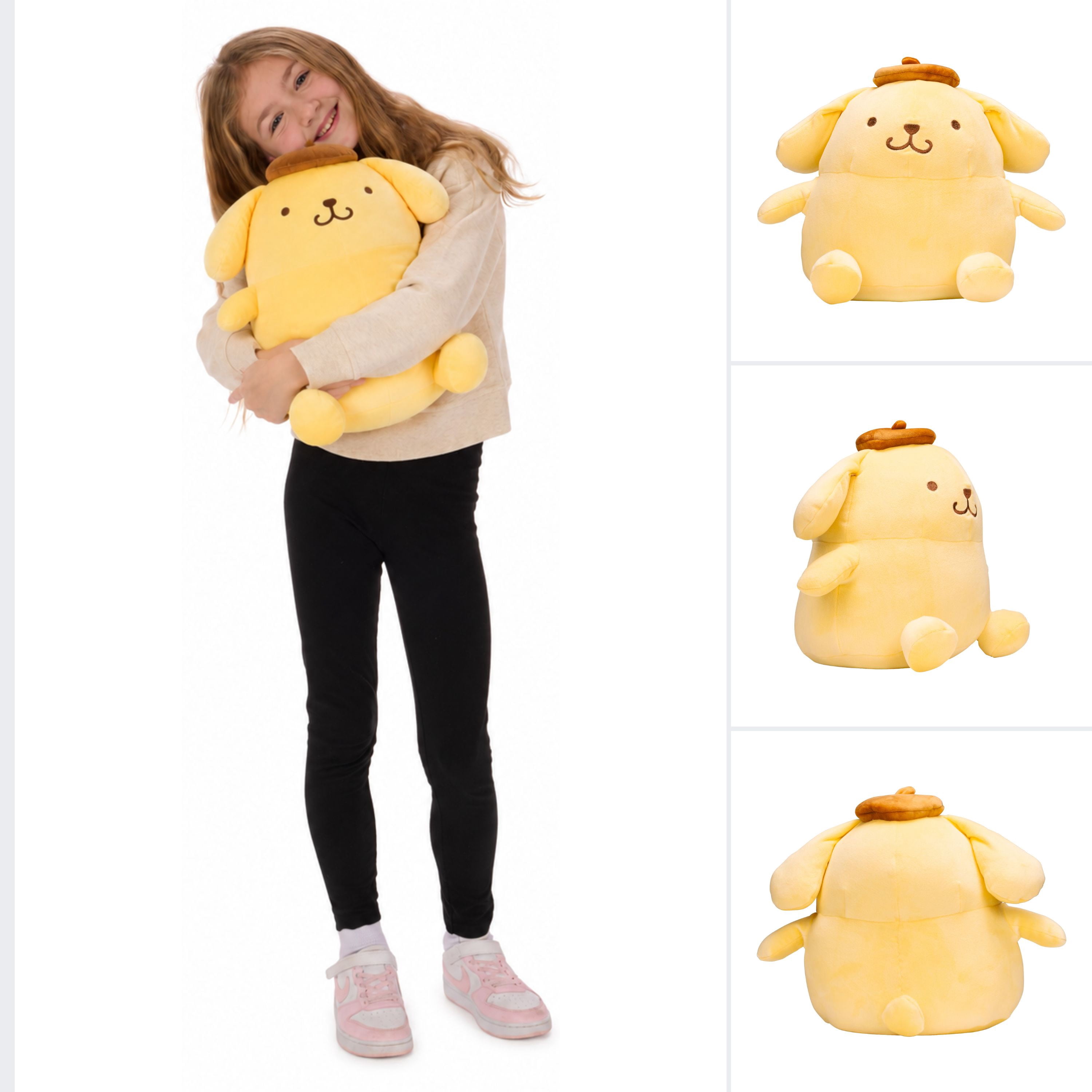 Sanrio Pompompurin Kids Weighted Pillow Buddy, 3 lb Character Plush