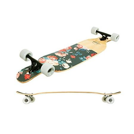 Camber Longboard Con Rodamientos De Cerámica Mach1 En Flex1 Drop Through Cruiser Freeride Skate Full Board Con T-Tool