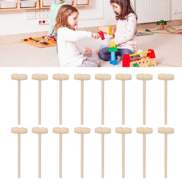 Hammer de Madera para Niones, Martillo de Madera 30 piezas para el Corazón de chocolate