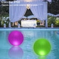 thumbnail image 2 of 2 luces LED flotantes para piscina de 20 cm, globo impermeable IP68, lámpara flotante, luz nocturna LED que cambia de color al aire libre con control remoto para decoración de fiestas, piscina, boda,, 2 of 5