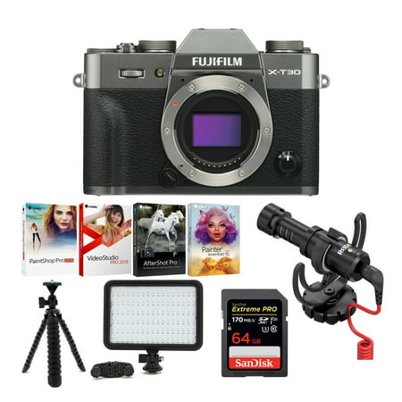 Fujifilm X-T30 Mirrorless Camera (Body Only, Charcoal) Vlogging Beginner (Best Budget Mirrorless Camera For Beginners 2019)