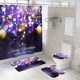 thumbnail image 5 of Cortina de ducha navideña para baño, con estampado digital navideño colorido, impermeable y con ganchos. Decoración navideña para la noche., 5 of 7