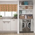 thumbnail image 3 of LALILO Kitchen Curtain Valance Tropical And Palm Leaves Rod Pocket Window Curtain 52"x 18" Set of 2, 3 of 7