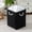 black, variant on Topukaiba Corner Laundry Hamper, Triangular Storage Clothes Bucket With Rope Handles And Cloth Liners, Cotton Corner Basket For Bedroom Bathroom Living Room Gray