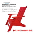 thumbnail image 2 of Modern Adirondack Chair, Plastic Muskoka Chair, Maintenance Free., 2 of 3