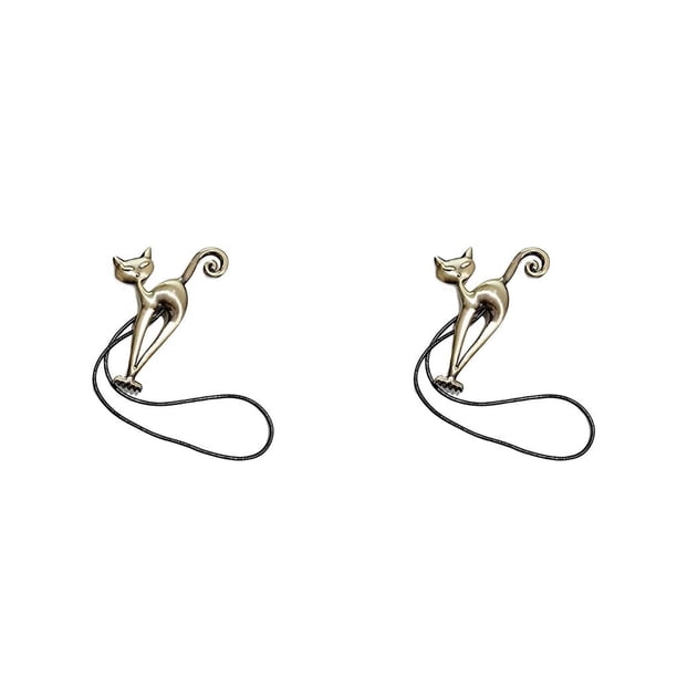 Advancent Tiebacks en forma de gato para cortinas, hebilla multifuncional magnética, cómoda ligereza, Clips de aplicación amplia para oficina Qinggu 2Conjunto
