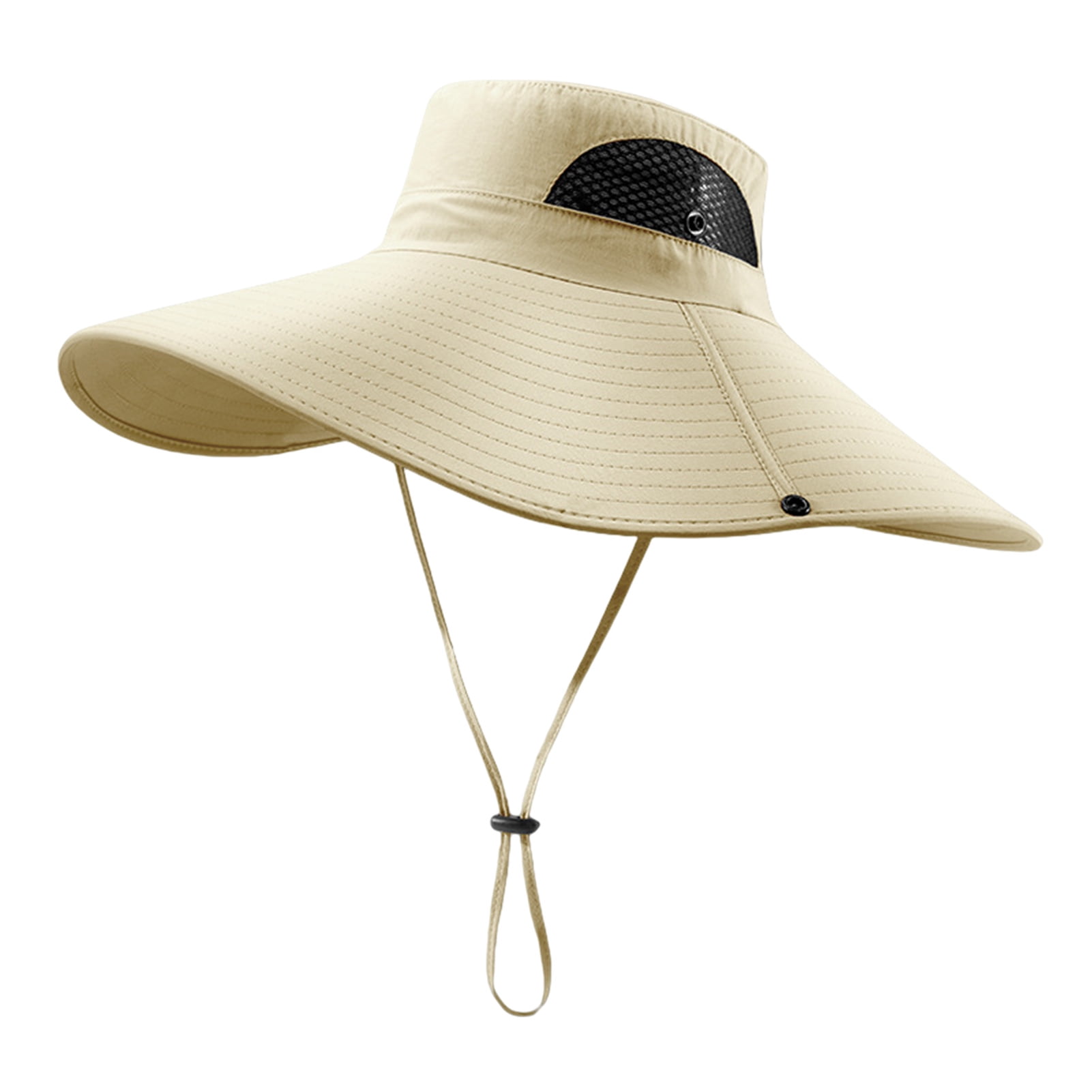 Hesroicy Fishing Hat Quick Dry Adjustable Drawstring Wide Brim