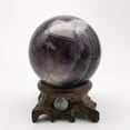 thumbnail image 4 of dream amethyst Crystal sphere Natural Healing Crystal carving ball for Reiki sculpture Healing and Crystal 0.4kg, 4 of 7