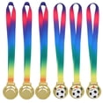 thumbnail image 1 of WASHWEPE 6Ud Metálicas De Fútbol Con Para En Eventos Deportivos Infantiles, 1 of 6